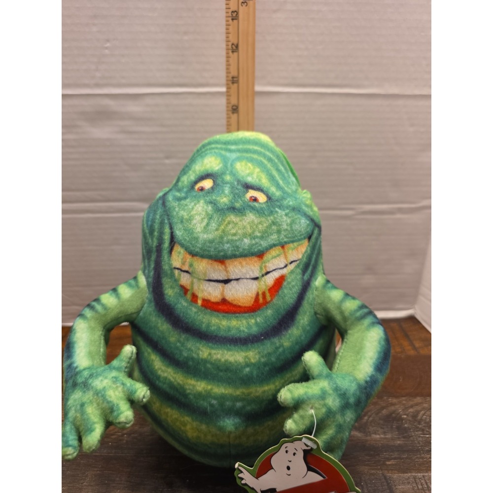 NWT 2018 Ghostbusters Plush Slimer Green Slime Stuffed Animal By Toy Factory - Picture 10 of 10